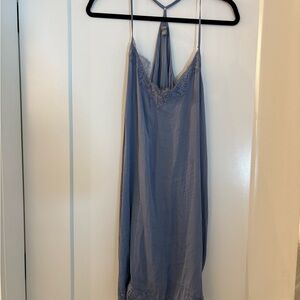 Aerie Light Blue Lace Chemise